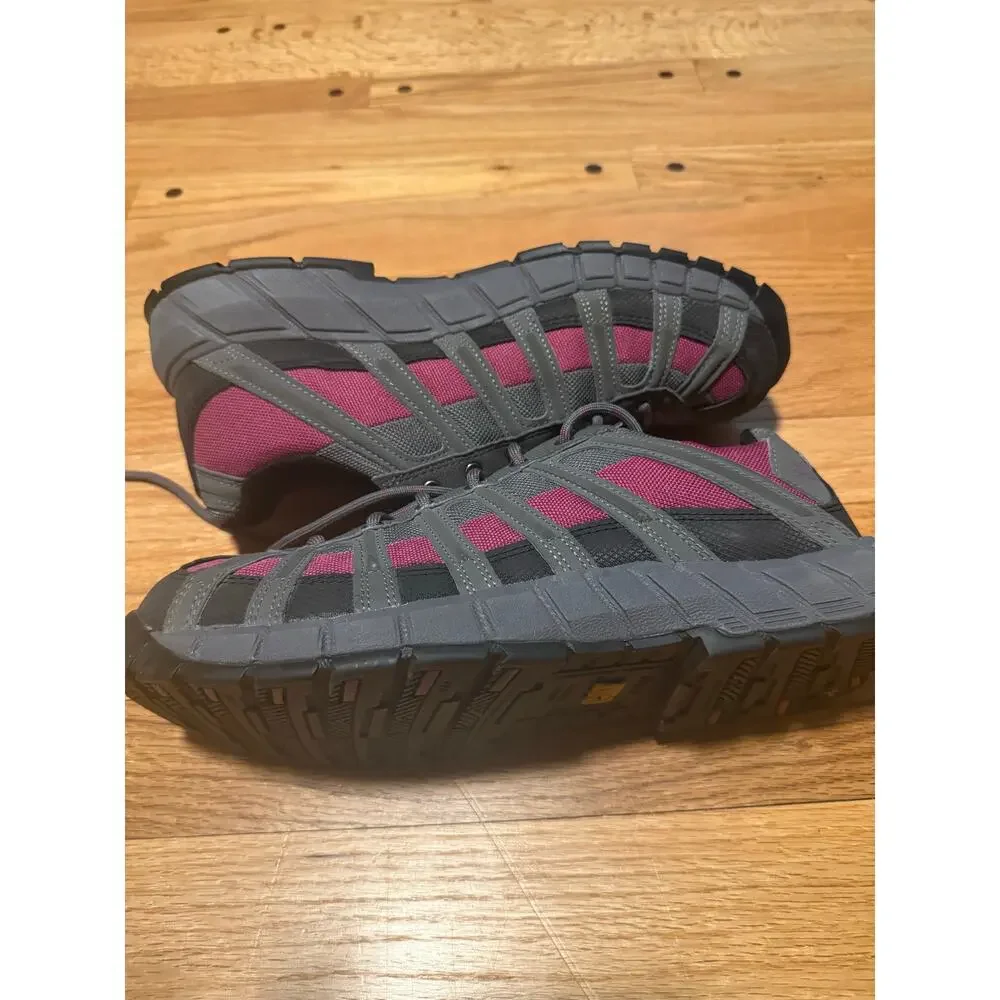 CAT Switch Steel Toe Oxford Work Shoes Womens 11 Gray Black 90299